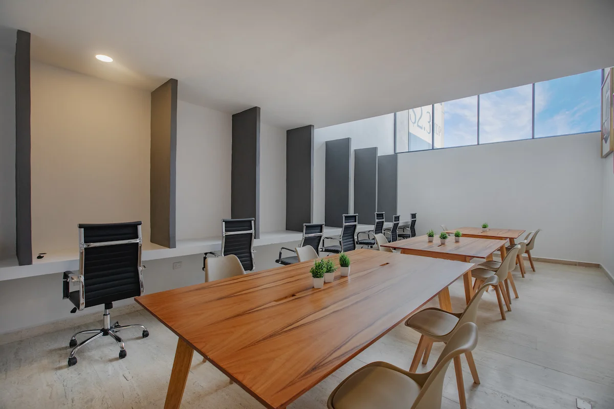 Área coworking Insólita- Departamentos en Montebello Coworking Area, departamentos en Mérida